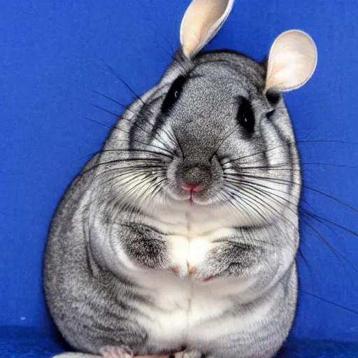 Prompt: chinchilla with a gun