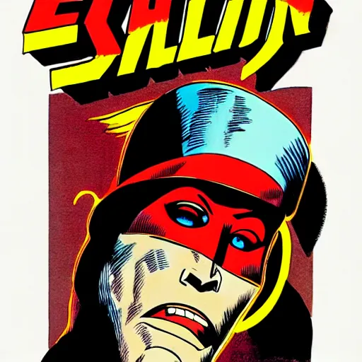 Prompt: elon mask, by will eisner,