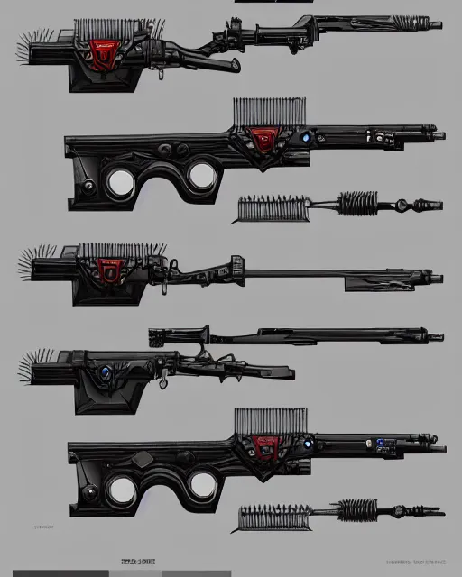 Prompt: fleshmetal obliterator guns, trending on artstation