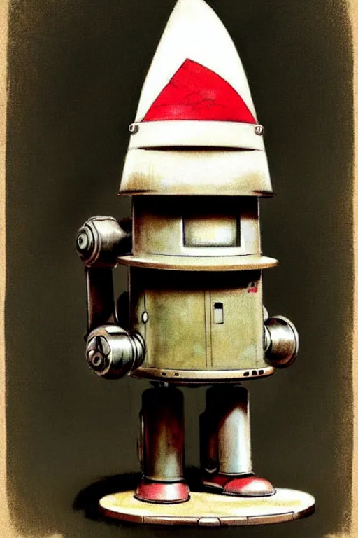 Image similar to ( ( ( ( ( 1 9 5 0 s retro robot knome. muted colors. ) ) ) ) ) by jean - baptiste monge!!!!!!!!!!!!!!!!!!!!!!!!!!!!!!