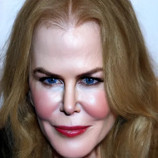 Prompt: face of Monkey Nicole Kidman