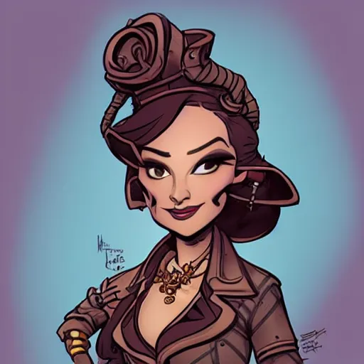 Prompt: Female Portrait, by Brian Kesinger.