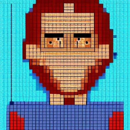 Prompt: jerma pixel art