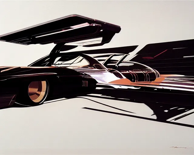 Image similar to syd mead