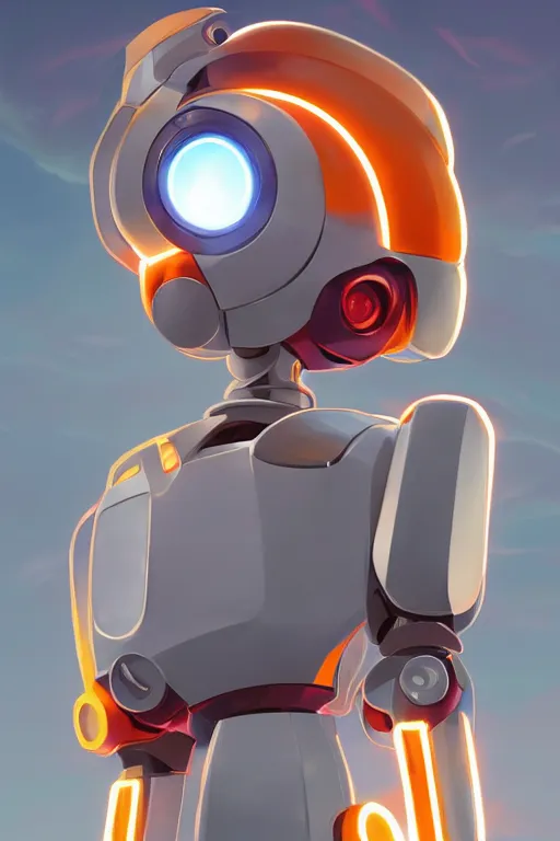 Image similar to metabots medabots medarotto medarot robot minimalist comics helmet mask neon cybereye, behance hd by jesper ejsing, by rhads, makoto shinkai and lois van baarle, ilya kuvshinov, rossdraws global illumination ray tracing hdr radiating a glowing aura