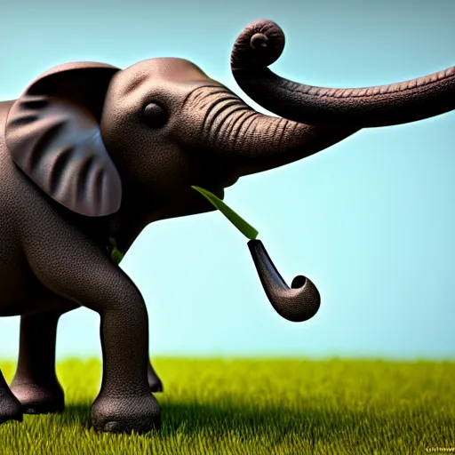 Prompt: hybrid a fly and an elephant, vray render, 50mm lens, bottom angle