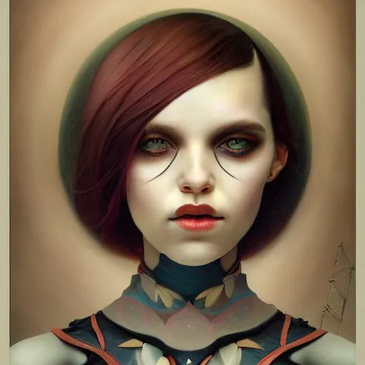 Image similar to artstyle Tom Bagshaw, ultra realist soft painting of a single female mixed in the curiosities carnival, partial symmetry accurate features, very intricate details, futuristic sport arena, focus, curvy, award winning