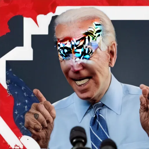 Image similar to Joe Biden as an action hero fighting off commies, 4k