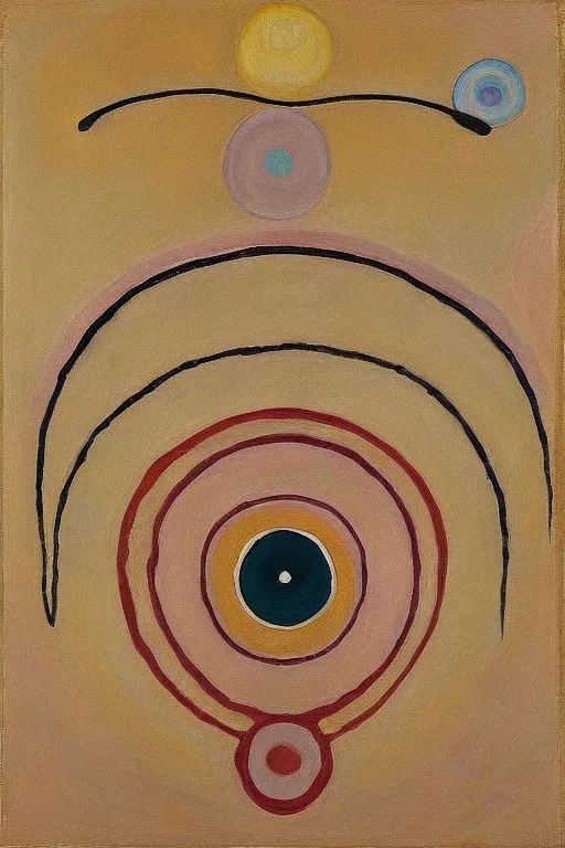 Image similar to “Painting made by Hilma Af Klint”