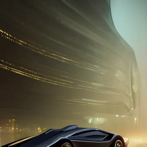 Image similar to sci-fi cars in blade runner 2049 full lenght baroque on the coronation of napoleon and point cloud in the middle and everything in style of zaha hadid architects and cyberpunk 2077 forms artwork by caravaggio unreal engine 5 keyshot octane lighting ultra high detail ultra hyper realism 8k 16k in plastic dark tilt shift full-length view