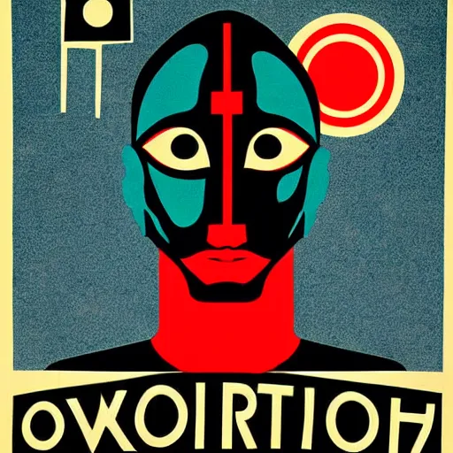 Image similar to esoteric orwellian art, nineteen eighty - four art deco, face, propaganda poster, totalitarian art