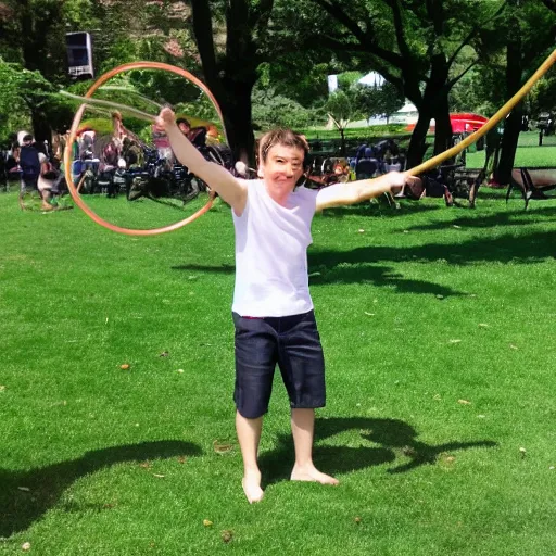 Image similar to Eric InTheCircle hula hooping