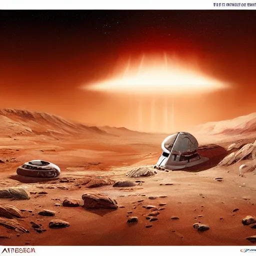 Image similar to a painting of the first day of Elon Musk on Mars, intricate, elegant, digital painting, concept art, smooth, sharp focus, illustration,