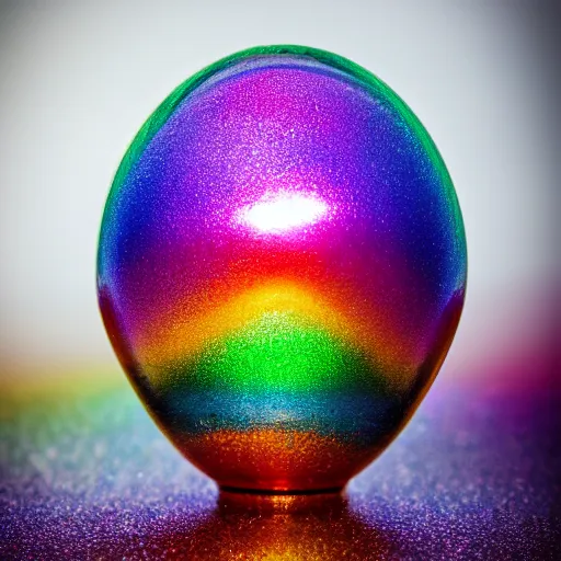 Prompt: rainbow themed faberge egg 4k studio photography