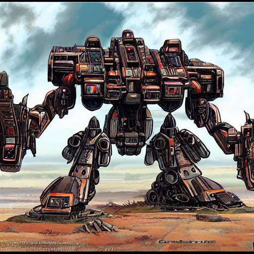 Image similar to cambrian battle mech by james gurney