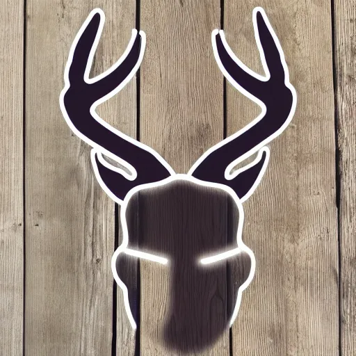 Image similar to forest deer silhouette mask