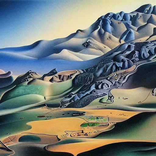 Image similar to kurdistan painted by salvador dali, highly detailed, insanely intricate, award winning art, trending on artstation