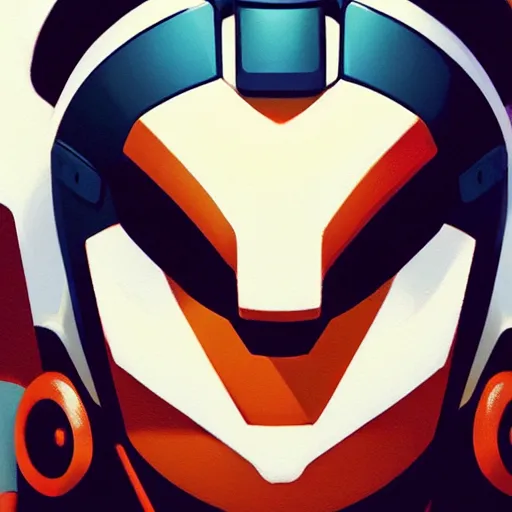 Image similar to face icon stylized minimalist mega man, loftis, cory behance hd by jesper ejsing, by rhads, makoto shinkai and lois van baarle, ilya kuvshinov, rossdraws global illumination