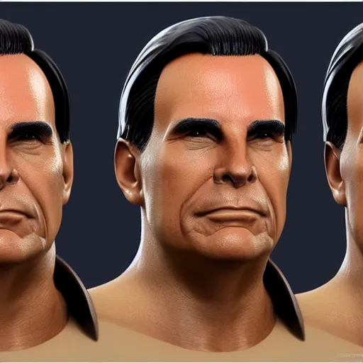 Prompt: Jair Bolsonaro, ZBrush