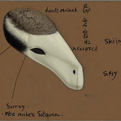 Image similar to goose mask sketch information