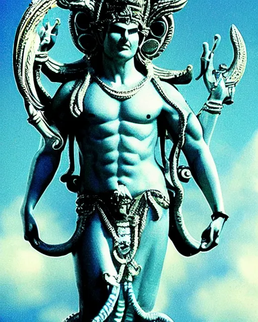 Prompt: Tom Cruise as the Hindu God Vishnu