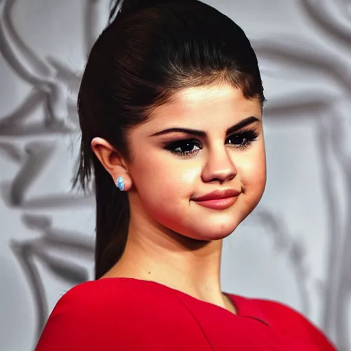 Image similar to Hyperdetailed Selena Gomez as a presidential candidate