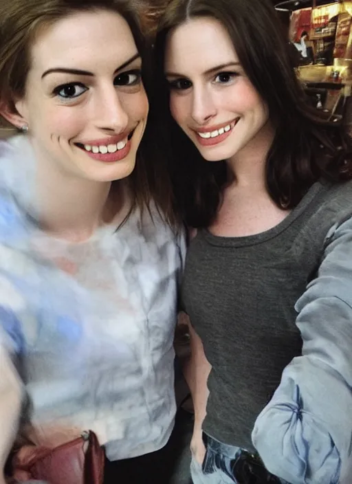 Image similar to woman that looks like anne hathaway and kristen bell