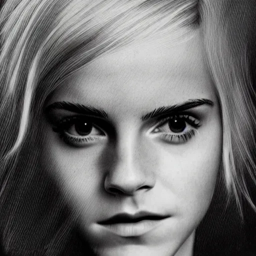 Prompt: emma watson, surrealism, surreal, art, surrealist, trending, popular, famous