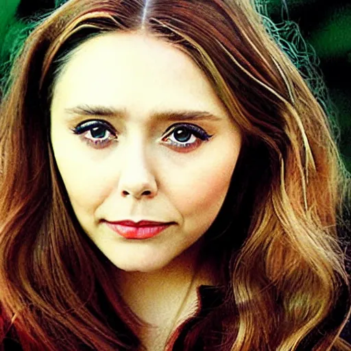 Image similar to “ elizabeth olsen retro minimalist portrait by jean giraud, moebius starwatcher comic, sharp, smooth face, 8 k ”