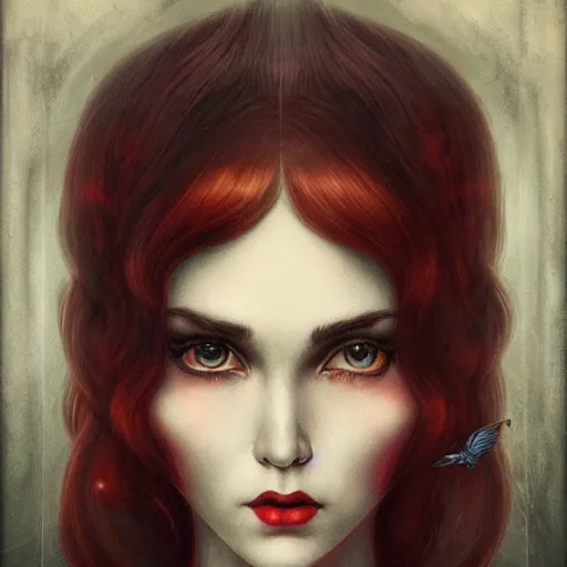 Image similar to a portrait in the style of anna dittmann and tom bagshaw and virgil finlay.