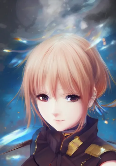 Image similar to A realistic anime portrait of saber in anime fate, digital painting, by Yoneyama Mai, WLOP and Rossdraws, digtial painting, trending on ArtStation, deviantart