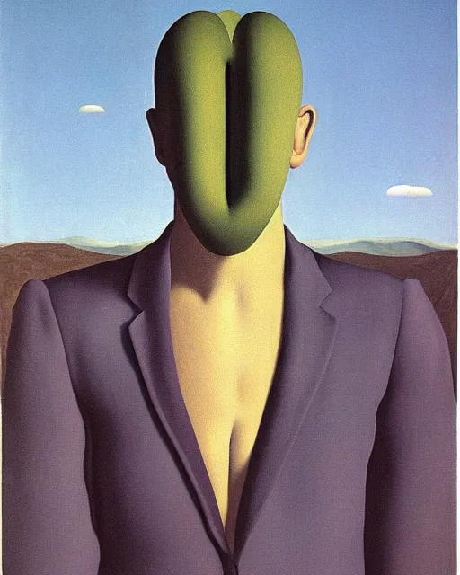 Prompt: the body plan by rene magritte
