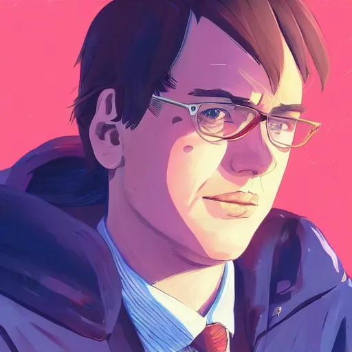 Image similar to “⁠ portrait of Saul Goodman , farm field background, rich vivid colors, ambient lighting, dynamic lighting, 4k, HQ, official media, anime key visual, makoto shinkai, ilya kuvshinov, lois van baarle, rossdraws, detailed, trending on artstation”