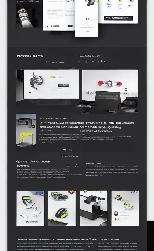 Image similar to landing page of a 3 d printing bussines, web design, concept, awwwards