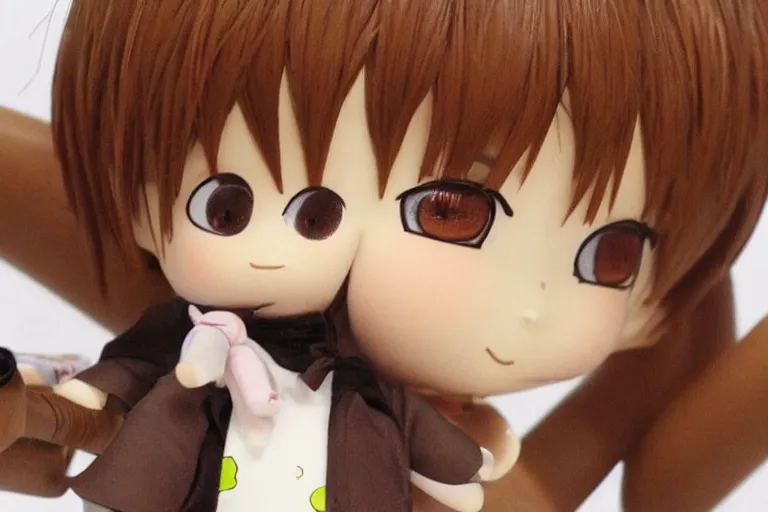 Image similar to sougo okita, short brown hair, kewpie, q