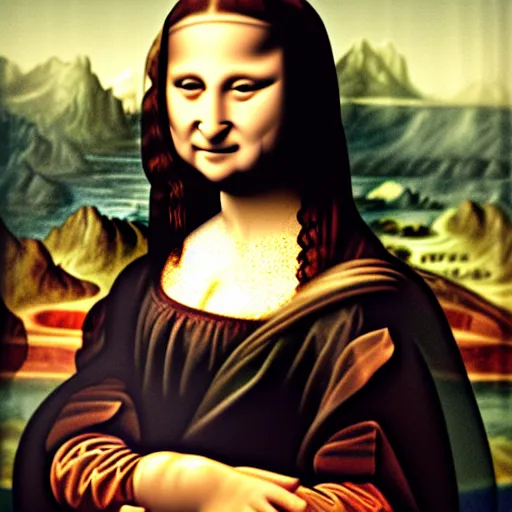 Image similar to a rabbit as mona lisa,