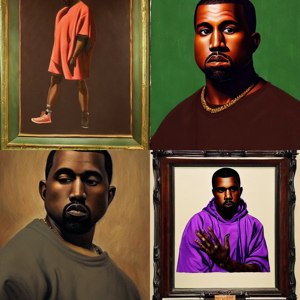 Prompt: renaissence painting of kanye west by michelangelo