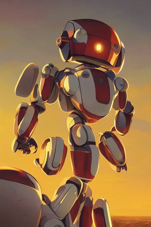 Image similar to metabots medabots medarotto medarot robot minimalist comics, behance hd by jesper ejsing, by rhads, makoto shinkai and lois van baarle, ilya kuvshinov, rossdraws global illumination ray tracing hdr radiating a glowing aura