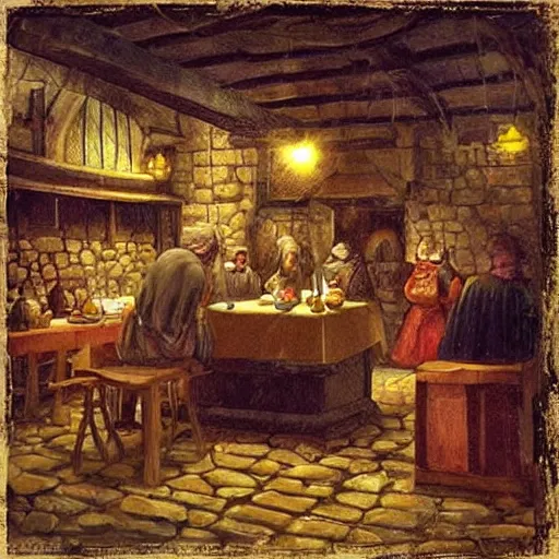 Prompt: “ medieval tavern ”