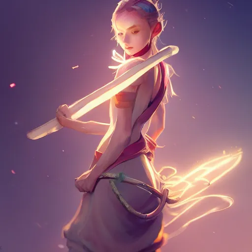 Image similar to an anthropomorphic female ( ( ( rabbit ) ) ) wizard holding a staff, fine art, award winning, intricate, elegant, sharp focus, cinematic lighting, highly detailed, digital painting, 8 k concept art, art by guweiz and z. w. gu, masterpiece, trending on artstation, 8 k