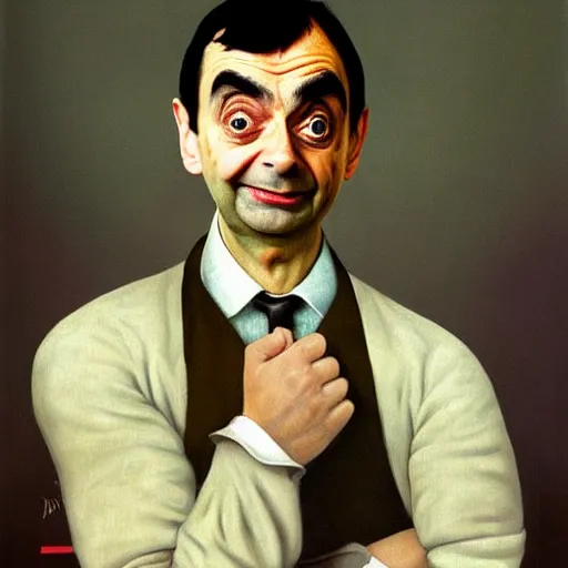 Portrait of Mr Bean, classic painting | Stable Diffusion | OpenArt