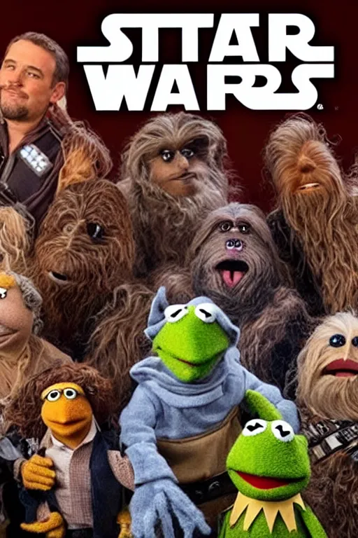 Prompt: Muppet Star Wars