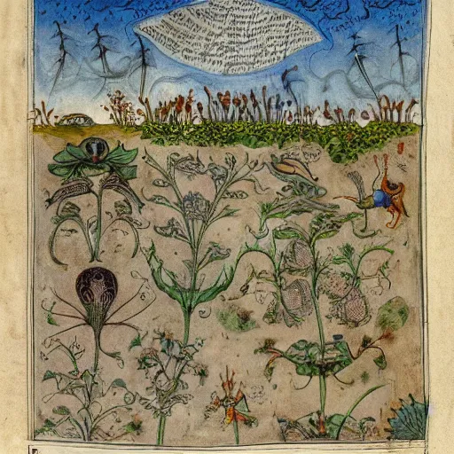 Prompt: detailed illustrations from the Voynich manuscript, new volume/pages recently discovered