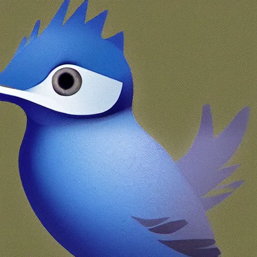 Image similar to realistic nat geo photograph of the blue Twitter bird realism.