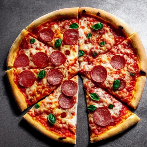 Image similar to pizza made entirely of ice