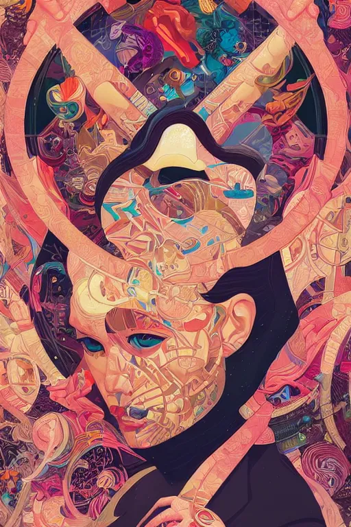 Image similar to portrait of godel's completeness theorem, by tristan eaton, victo ngai, peter mohrbacher, artgerm,