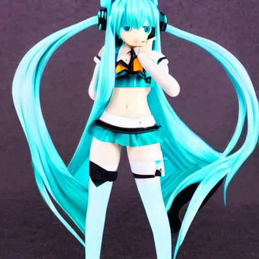 Prompt: hatsune miku full body shot