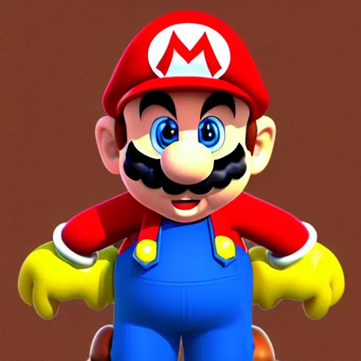 Prompt: super mario caricature