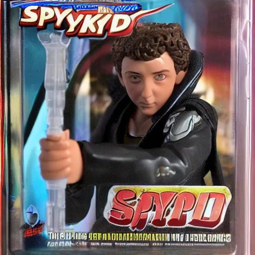 Prompt: Spy Kids Juni Cortez, 12in action figure, 5 points of articulation, posable pvc, Spy Kids 3-D Game Over (2003)