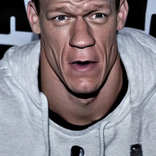 Prompt: John Cena rapping